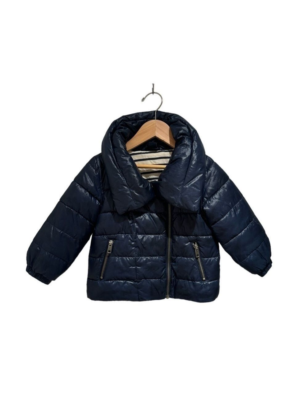 GAP KIDS blue padded moto jacket - size 2T